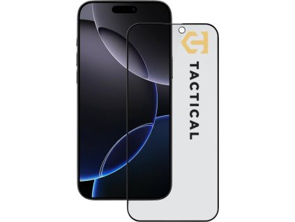 Tactical Glass Shield Privacy Stealth 5D sklo pro Apple iPhone 16 Pro Max Black