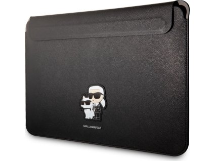 Karl Lagerfeld Saffiano Karl and Choupette Obal na Notebook 13/14" Black