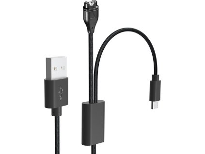 Tactical USB Nabíjací Kábel 2v1 pre Garmin Fenix 7/8, Tactix 8 + USB-C