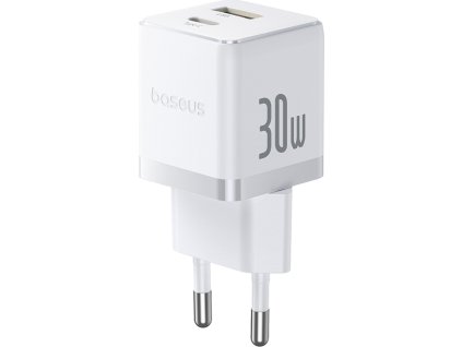 Baseus Palm Fast Nabíječka USB-A + USB-C 30W White
