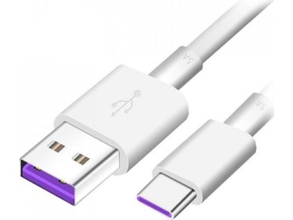 Huawei AP71 Quick Charger USB-C Datový Kabel 5A 1m White (Bulk)