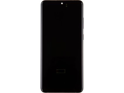 LCD displej + Dotyk + Predný Kryt Samsung G988 Galaxy S20 Ultra Cosmic Black (Service Pack)