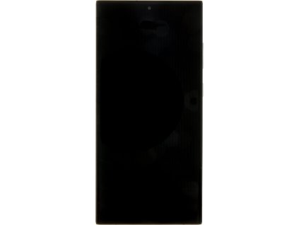 LCD displej + Dotyk + Predný kryt Samsung S918 Galaxy S23 Ultra Phantom Black (Service Pack)