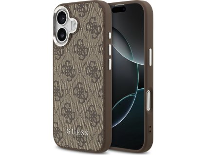 Guess 4G MagSafe Zadný Kryt pre iPhone 17 Brown