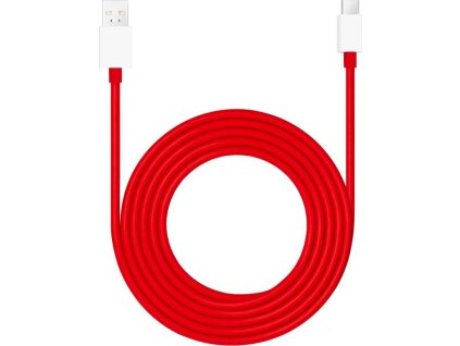 OnePlus SUPERVOOC Charge USB-A/USB-C Datový Kabel 10A 1,5m Red