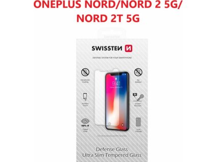 OCHRANNÉ TEMPEROVANÉ SKLO SWISSTEN PRO ONEPLUS NORD/NORD 2 5G/NORD 2T 5G RE 2,5D