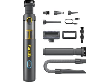 Akumulátorový přenosný vysavač do auta V8 Apex (šedý)