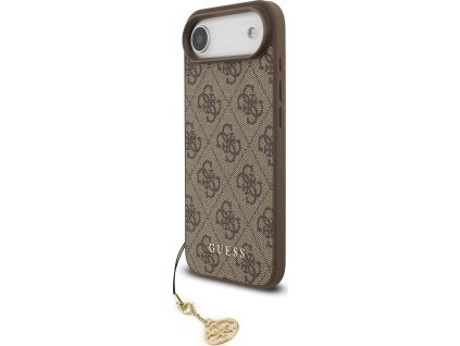Guess 4G Charm MagSafe Zadní Kryt pro iPhone Air Tone on Tone Brown