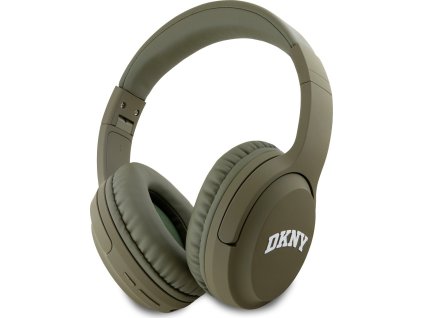 DKNY PU Leather Arch Logo Bezdrátová Sluchátka Green
