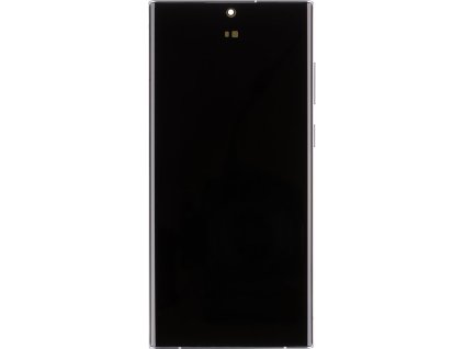 LCD display + Dotyk + Přední kryt Samsung S908B Galaxy S22 Ultra Phantom White (Service Pack)