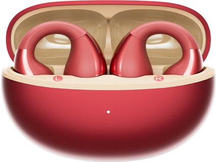 Sluchátka QCY Crossky Clip C30S (červená)