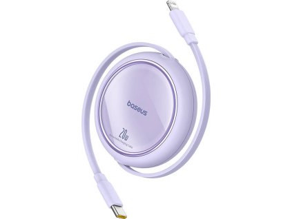 USB Cable Baseus Free2Pull USB-C to iP 20W 1m (purple)