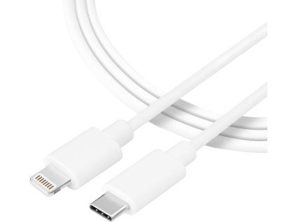 Tactical Smooth Thread kábel USB-C/Lightning 0,3m biely