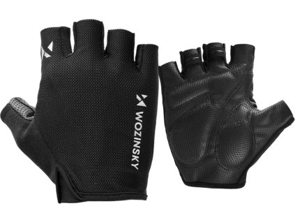 Cyklistické rukavice Wozinsky WRR-01M velikost M - černé