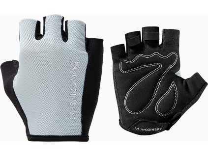 Cyklistické rukavice Wozinsky WRR-02XL velikost XL - šedé