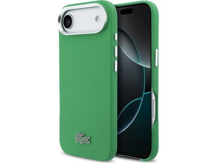 Lacoste Iconic Petit Pique Metal Logo MagSafe Zadní Kryt pro iPhone Air Green