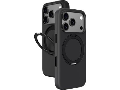 Pouzdro AmazingThing Cloudie pro iPhone 17 Pro se stojánkem - černé