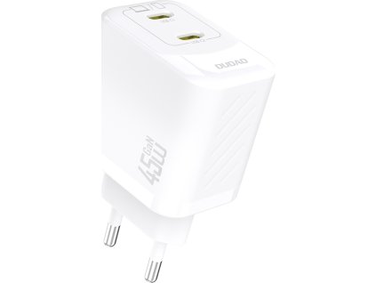 Dudao A28PEU PD 45W GaN 2xUSB nástěnná nabíječka - bílá