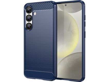 Karbónový kryt pre Samsung Galaxy S25 – modrý