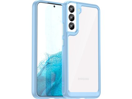 Kryt Outer Space pro Samsung Galaxy S23 s flexibilním rámem modrý
