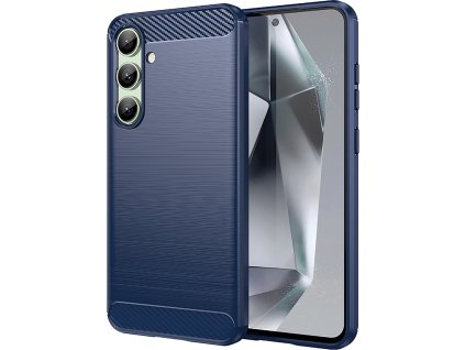 Karbonový kryt pro Samsung Galaxy S24 FE - modrý