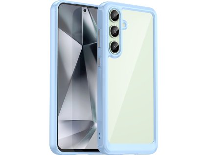 Kryt Outer Space s gelovým rámečkem pro Samsung Galaxy S24 FE - modrý