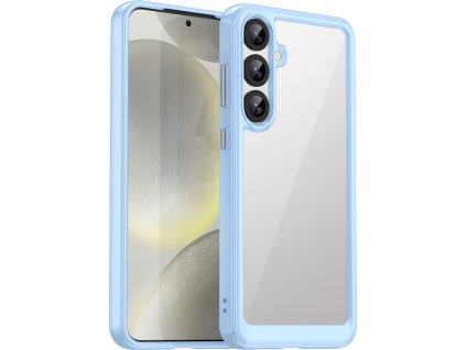 Kryt Outer Space s gelovým rámečkem pro Samsung Galaxy S25+ - modrý