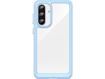 Puzdro Outer Space pre Samsung Galaxy A36 s flexibilným rámom – modré