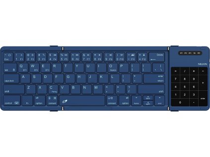 Nillkin Cube Pocket skládací Bluetooth klávesnice s touchpadem, modrá