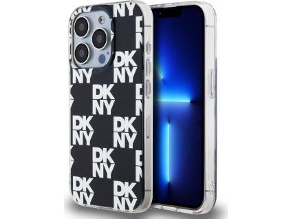 DKNY PC/TPU Checkered Pattern Zadný Kryt pre iPhone 14 Pro Max Black