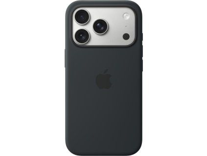Silikónový kryt vr. MagSafe pre iPhone 17 Pro, čierny