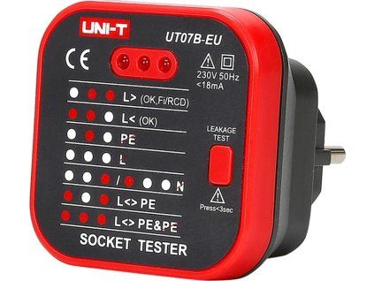 Skúšačka zásuviek UNI-T UT07B-EU