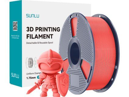 Filament Sunlu PLA+ (čerešňová farba)