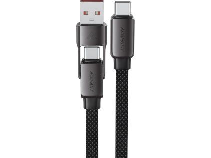 Kabel Acefast C13-05 USB-C - USB-A / USB-C 480 Mb/s 3 A 0,2 m - černý