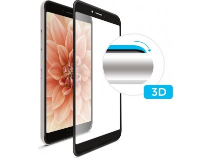 Ochranné tvrdené sklo FIXED 3D Full-Cover Apple iPhone 6/6S/7/8/SE (2020/2022), s lepením cez celý displej, čierne