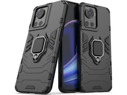 Hybridní obal Ring Armor + magnetický držák pro OnePlus Ace, černý