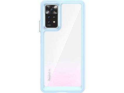 Puzdro Outer Space pre Xiaomi Poco X5 5G / Redmi Note 12 5G s flexibilným rámom modrý