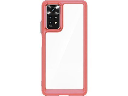 Silikónové puzdro Outer Space Case pre Xiaomi Poco M4 Pro 5G - červené