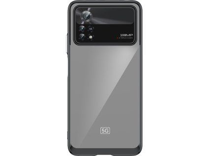 Puzdro Outer Space pre Xiaomi Poco X4 Pro 5G s flexibilným rámom, čierne