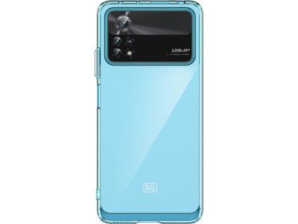 Puzdro Outer Space pre Xiaomi Poco X4 Pro 5G s flexibilným rámom modré