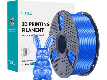 Filament Sunlu PLA+ Silk (modrý)