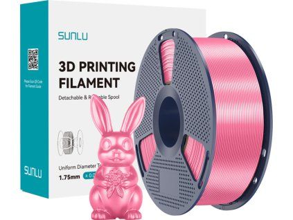 Filament Sunlu PLA+ Silk (růžový)
