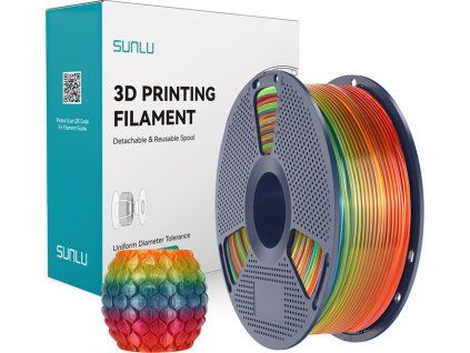 Filament Sunlu PLA Transparent (Rainbow) 01