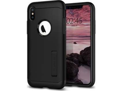 Spigen Slim Armor, black - iPhone XS/X