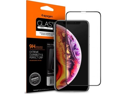 Spigen Glass FC HD, čierna - iPhone 11 Pro Max/XS M
