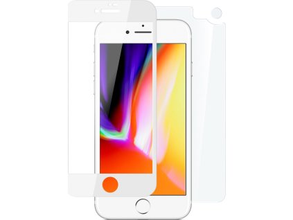 Set ochranných tvrzených skel FIXED pro přední a zadní stranu Apple iPhone 7 Plus/8 Plus, stříbrný