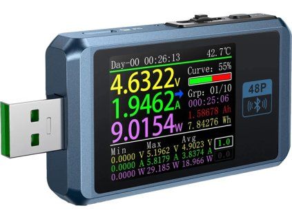 FNIRSI FNB48P BT Tester USB portů s Bluetooth