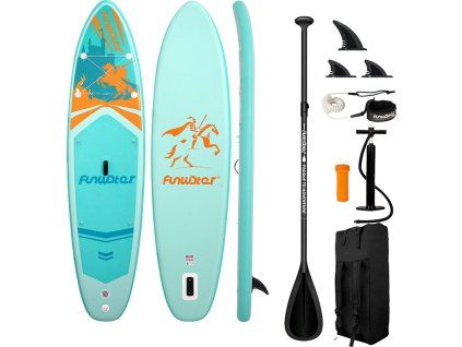 FunWater SUP paddleboard SUPFW70A 3,5m (tyrkysový)