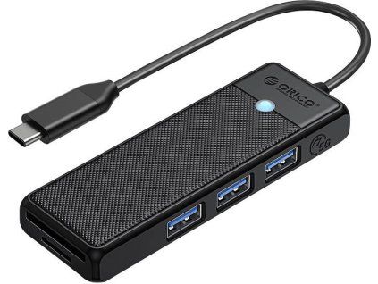 Orico USB Hub PAPW3AT-C3 4 v 1: 3x USB 3.0, čítačka SD/microSD