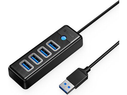 Hub Orico PW4U-U3 USB-A / 4x USB-A 3.0 - černý
